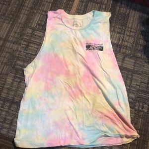 Tie dye muscle tank